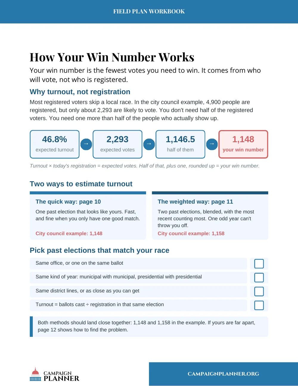 Workbook page: How Your Win Number Works